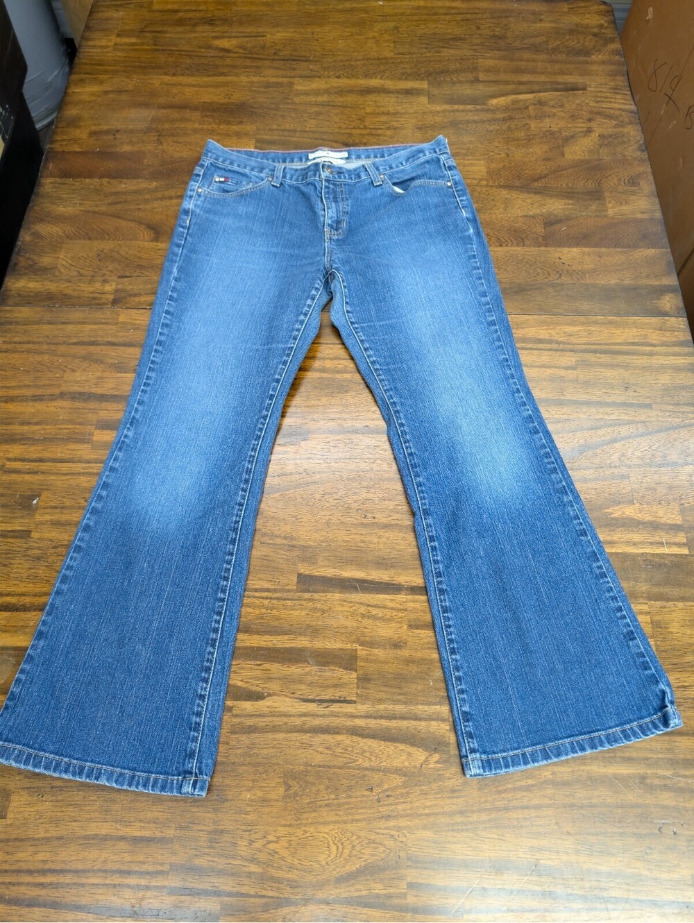 Tommy Hilfiger Low Rise Flare Denim Jeans Medium Wash 34